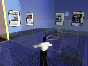 Un'immagine della sede de Il Giornale.it su Second Life