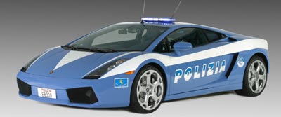 Lamborghini Gallardo in dotazione alla Polizia di Stato