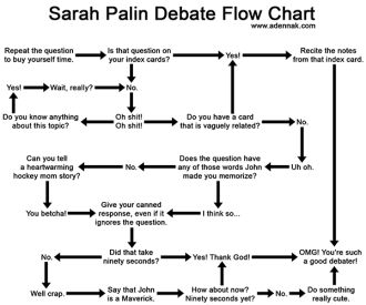 Sarah Palin Debate Flow Chart