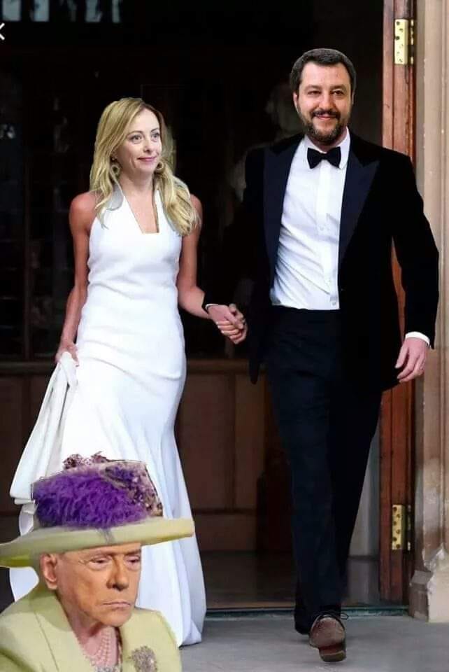 Salvini Meloni sposi