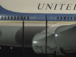 Un tag sull'Air Force One