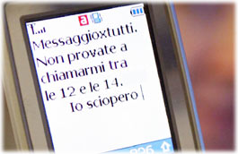 Sciopero generale dei cellulari